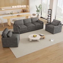 Load image into Gallery viewer, Cloud Sofa Set Couch For Living Room - Gray