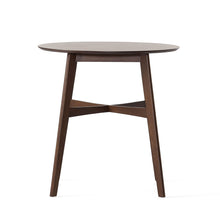 Load image into Gallery viewer, Round Counter Height Dining Table With Thick Rubberwood Legs And Support Beams - Walnut