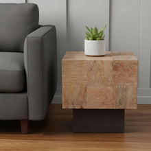 Load image into Gallery viewer, 22" Solid Wood Square End Table - Brown