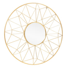 Load image into Gallery viewer, 32" Metal Round Accent Mirror - Gold