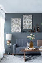 Load image into Gallery viewer, Leaf Shadow Box Wall Decor (Set of 2) - White / Gray