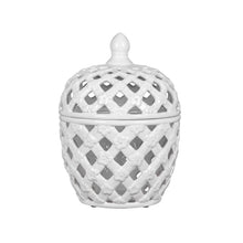 Load image into Gallery viewer, Ballas - Bird Lidded Jar - White