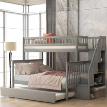 Load image into Gallery viewer, Bunk Bed With Staircase