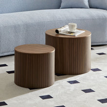 Load image into Gallery viewer, Handcrafted Nested Table Set, 2 Pieces