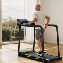 Load image into Gallery viewer, Walking Pad Treadmill With Foldable Design, Large LED Display, Stable Handrails - Black