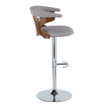 Load image into Gallery viewer, Gardenia - Mid Century Modern Adjustable Barstool With Swivel With Rounded T Footrest (Set of 2)
