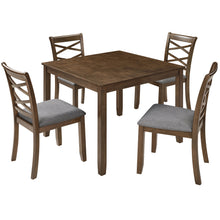 Load image into Gallery viewer, 5 Piece Dining Table Set & 4 Chairs - Walnut