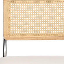 Load image into Gallery viewer, Tufted Stainless Steel Partially Open Back Dining Side Chairs (Set of 2) - Beige / Silver