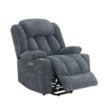 Load image into Gallery viewer, Power Motion Recliner With Lift Heating Massage Function - Blue