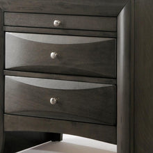Load image into Gallery viewer, Rectangular Nightstand, Two Drawers With Solid Wood Top - Dark Brown