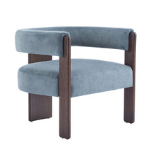 Load image into Gallery viewer, Modern Upholstered Accent Arm Chair With Barrel Back Design