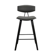 Load image into Gallery viewer, Iron Low Back Bar Height Bar Chair - Gray And Black