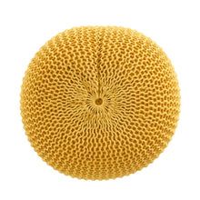 Load image into Gallery viewer, Bordeaux - Knitted Round Pouf, Versatile Ottoman And Floor Cushion