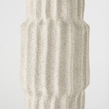 Load image into Gallery viewer, Abstract Cylinder Table Vase (397583) - Cream