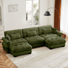 Load image into Gallery viewer, Super Comfort Oversized Modular Sectional Sofa With Movable Ottoman