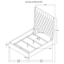 Load image into Gallery viewer, Copper - Tufted Upholstered Panel Bed