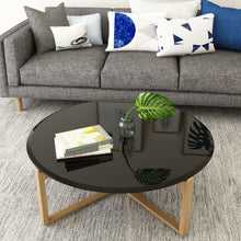 Load image into Gallery viewer, 38.6" Round Tempered Glass Table Top Glass Beveled Polished Edge