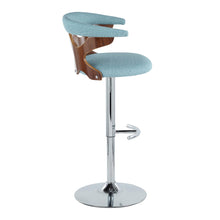 Load image into Gallery viewer, Gardenia - Mid Century Modern Adjustable Barstool With Swivel With Rounded T Footrest (Set of 2)