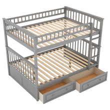 Load image into Gallery viewer, Bunk Bed With Drawers, Convertible Design