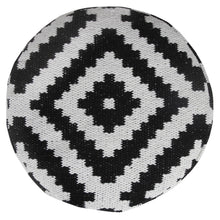 Load image into Gallery viewer, Cotton Blend Ottoman - Black