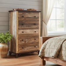 Load image into Gallery viewer, Solid Wood Five Drawer Chest - Brown