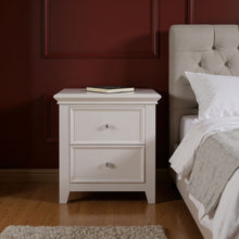 Load image into Gallery viewer, 27" Two Drawers Nightstand - White