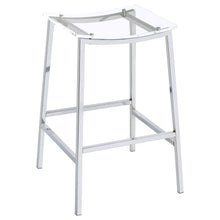 Load image into Gallery viewer, Staten - Backless Bar Stool (Set of 2) - Chrome