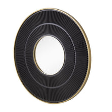 Load image into Gallery viewer, 32" Round Framed Accent Mirror - Black / Gold