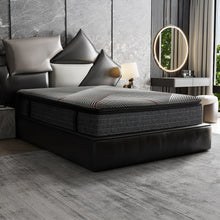 Load image into Gallery viewer, 15" Euro Top Gel Memory Foam Hybrid Mattress With Pocket Coils, Cooling & Edge Support - Black - Queen