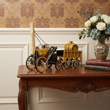 Load image into Gallery viewer, c1829 Rocket Steam Engine Model Sculpture - Yellow / Black