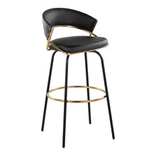 Load image into Gallery viewer, Jie - Fixed Height Contemporary Barstool With Swivel Round Footrest (Set of 2)