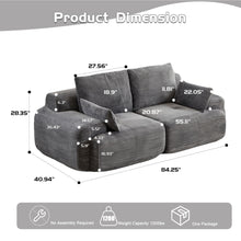 Load image into Gallery viewer, 2 Seater Large Sectional Couches For Living Room