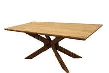 Load image into Gallery viewer, 79" Solid Wood Pedestal Base Dining Table - Natural