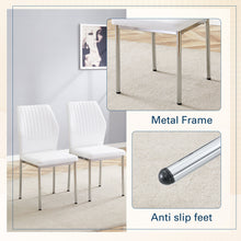 Load image into Gallery viewer, Luxury Simple High Resilience Dining Chair With Metal Legs