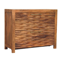 Load image into Gallery viewer, Round Accent Cabinet With Two Drawers (738393) - Brown