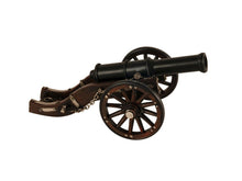 Load image into Gallery viewer, Louis XIV Cannon Hand Painted Sculpture - Brown / Black