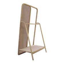Load image into Gallery viewer, Clothes Hanger With Mirror, Large - Brown