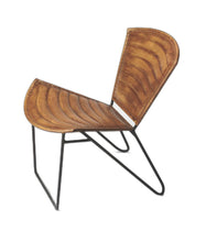 Load image into Gallery viewer, 28" Faux Leather Side Chair - Brown