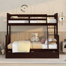 Load image into Gallery viewer, Bunk Bed With Ladders And 2 Storage Drawers