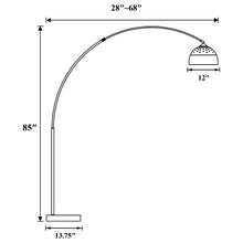Load image into Gallery viewer, Krester - Dome Shade Arc Floor Lamp - Chrome