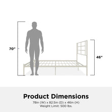 Load image into Gallery viewer, Praxis - King Bed With Simple Headboard - White