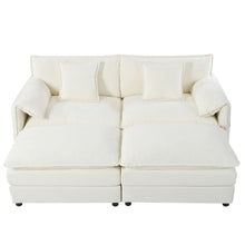 Load image into Gallery viewer, Modern Comfy Deep Seat Modular Sectional Sofa Cloud Couch With Ottoman