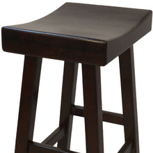 Load image into Gallery viewer, Backless Bar Height Chair With Footrest 30" - Espresso
