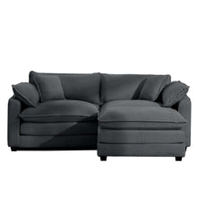 Load image into Gallery viewer, Modern Oversized Modular Cushion Sofa With Ottoman, Low Back, Deep Seating Sofa Set