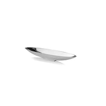 Load image into Gallery viewer, 20" Contempo Shiny Short Boat Tray - Silver