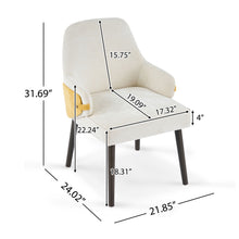 Load image into Gallery viewer, Indoor Dining Chair (Set of 2) With Sturdy Frame - Beige / Yellow