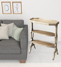 Load image into Gallery viewer, End Table With Two Shelves - Light Brown