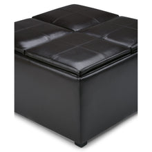 Load image into Gallery viewer, Avalon - Square Coffee Table Storage Ottoman - Tanners Brown