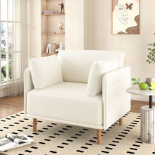 Load image into Gallery viewer, Modern Upholstered Accent Chair With Soft Cushions, Sleek Armrest Design