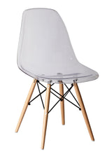 Load image into Gallery viewer, Heavy Duty Plastic Dining Side Chairs (Set of 2) - Clear / Natural